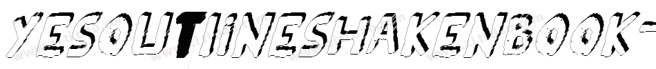 YesOutlineshakenBook-rAXB字体转换