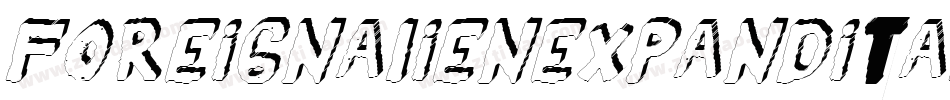 foreignalienexpandital字体转换