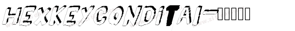 hexkeycondital字体转换