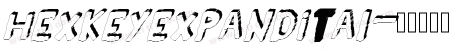 hexkeyexpandital字体转换