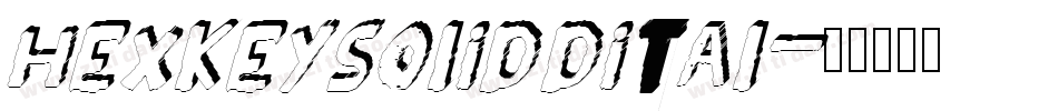 hexkeysolid3dital字体转换