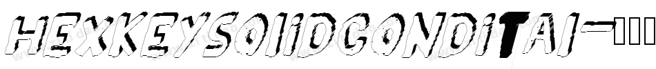hexkeysolidcondital字体转换