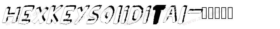 hexkeysolidital字体转换