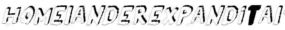 homelanderexpandital字体转换