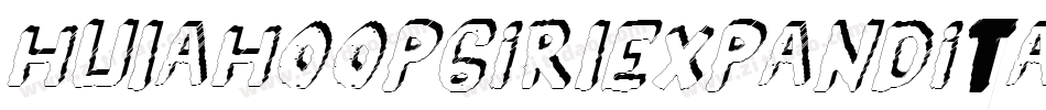 hulahoopgirlexpandital字体转换