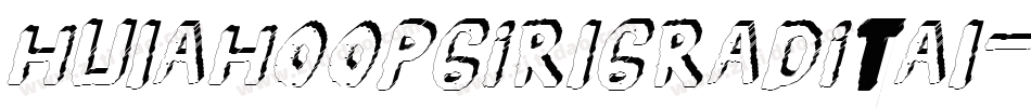 hulahoopgirlgradital字体转换