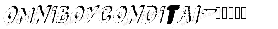 omniboycondital字体转换 omniboycondital字体转换