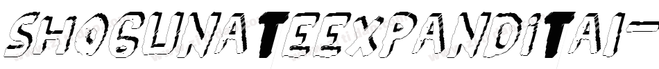 shogunateexpandital字体转换