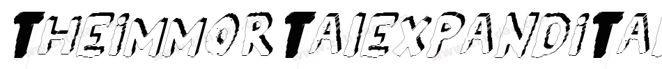 theimmortalexpandital字体转换