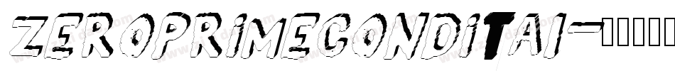 zeroprimecondital字体转换