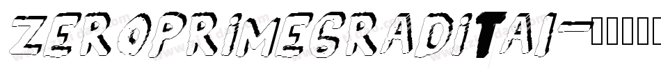 zeroprimegradital字体转换