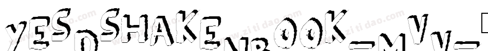 Yes3DshakenBook-1mVv字体转换