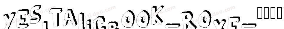 YesItalicBook-RoxE字体转换