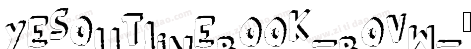 YesOutlineBook-BoVw字体转换
