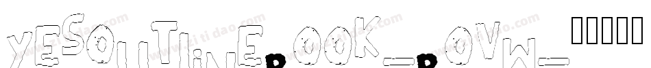 YesOutlineBook-BoVw字体转换