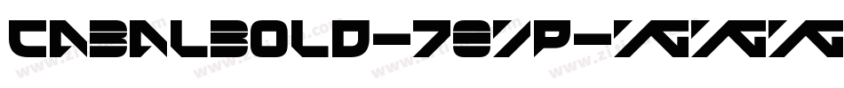 CabalBold-78yP字体转换