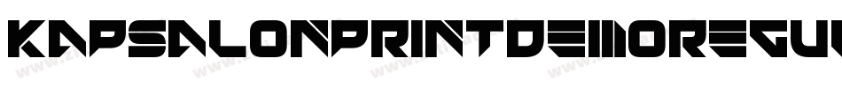 KapsalonPrintDemoRegular-e0Yp字体转换