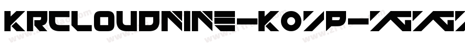 KrCloudNine-K0Yp字体转换