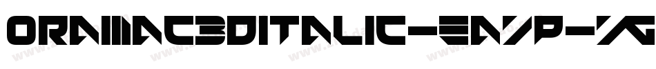 Oramac3DItalic-eAYp字体转换