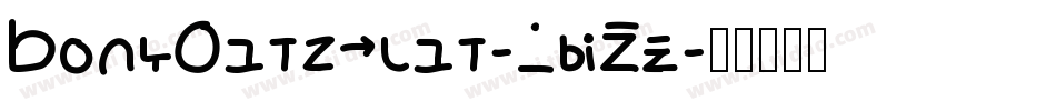 BonkOutercut-3aZz字体转换