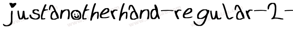 justanotherhand-regular-2字体转换