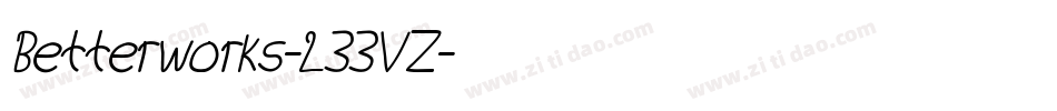 Betterworks-L33VZ字体转换
