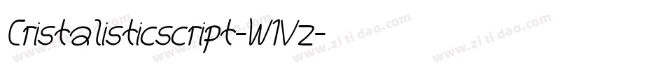 Cristalisticscript-W1Vz字体转换