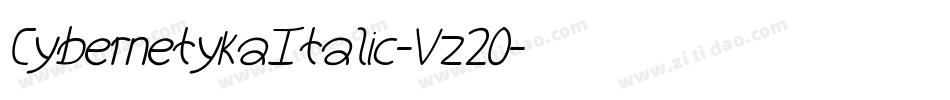 CybernetykaItalic-Vz20字体转换
