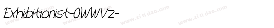 Exhibitionist-0WWVz字体转换