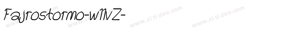 Fajrostormo-w11vZ字体转换