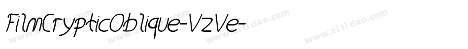 FilmCrypticOblique-VzVe字体转换