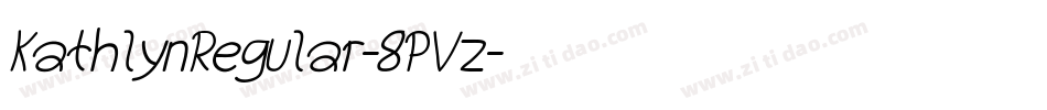 KathlynRegular-8PVz字体转换