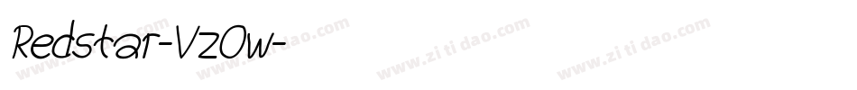 Redstar-VzOw字体转换