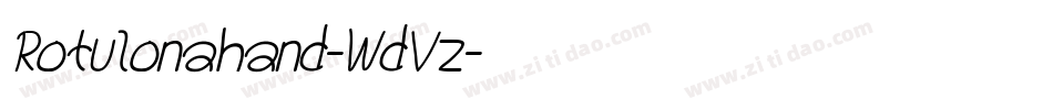 Rotulonahand-WdVz字体转换 Rotulonahand-WdVz字体转换