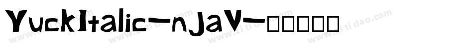 YuckItalic-nJaV字体转换