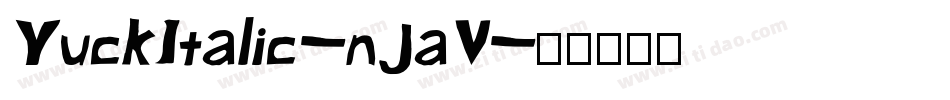 YuckItalic-nJaV字体转换