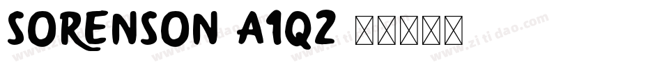 Sorenson-A1q2字体转换 Sorenson-A1q2字体转换