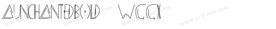 AunchantedBold-wGGx字体转换