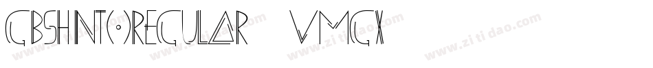 GbshintoRegular-VMGx字体转换