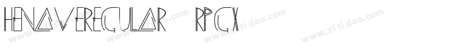 HenaveRegular-rPGx字体转换