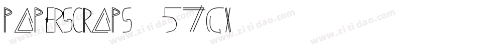 Paperscraps-57Gx字体转换