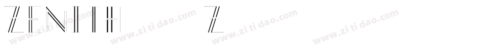 Zenith-056z字体转换