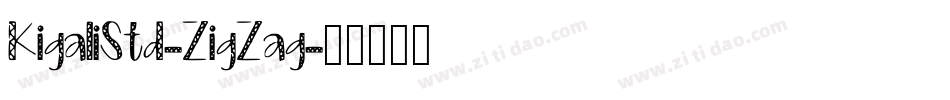 KigaliStd-ZigZag字体转换
