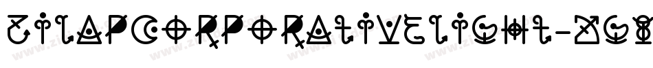 ZilapCorporativeLight-dG87字体转换
