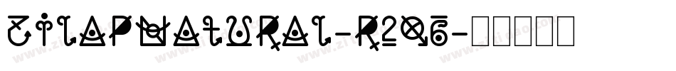 ZilapNatural-R2q6字体转换