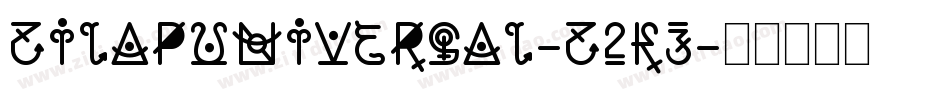 ZilapUniversal-z2K3字体转换