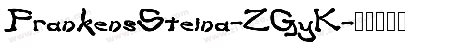 FrankensSteina-ZGyK字体转换