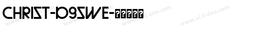 Christ-d95WE字体转换
