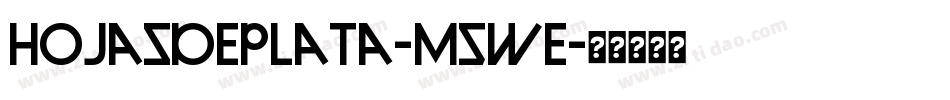 HojasDePlata-M5We字体转换