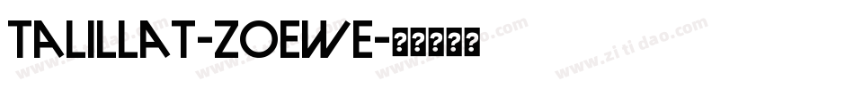 Talillat-2OEWe字体转换